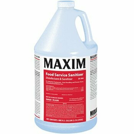 MIDLAB Inc. Maxim Food Service Sanitizer 1 Gallon No Scent DS494, 4PK 049400-41